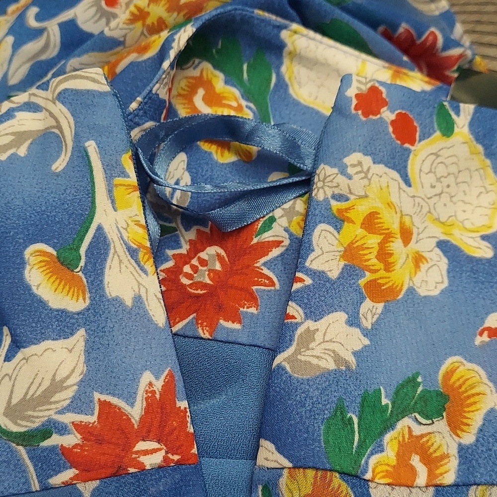 LAUREN RALPH LAUREN Floral Multi-Tiered Ruffle A-Line Skirt NWT 14 Grandmacore - Picture 10 of 13